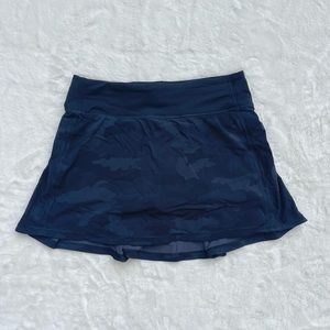 Lululemon Black Camo Pace Rival Skirt